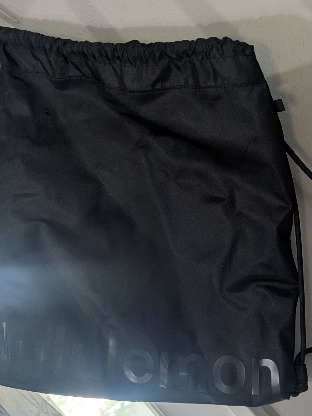 lululemon athletica Black Drawstring Gym Sack